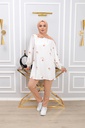 [2555-Beige-36] طقم قطعتين قماش مطرز فراشات 2555 (36, Beige) IMG_3918