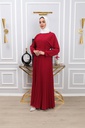 [1558-Maroo-38] فستان طويل 1558 (38, Maroon) IMG_4144
