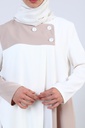 [1611-Beige- S] 1611 عباية (S(36-38), Beige) NRC18343