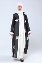 [2609-Blac-S] 2609 فستان كيمونو (S(36-38), Black) NRC18436