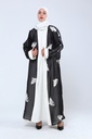 [2609-Blac-S] 2609 فستان كيمونو (S(36-38), Black) NRC18437