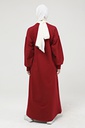 [1633-Maroo-38] جلباب 1633 (38, Maroon) OZKN9074