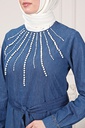 [1660-Jeans-36] فستان جينز 1660 (36, Jeans) OMER1320