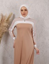 [1713-Beige-36] عباية 1713 (36, Beige) Copy of IMG_7425