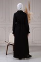 [1524-Blac-38] عباية مطرز (38, Black) NRC44474