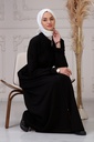 [1524-Blac-38] عباية مطرز (38, Black) NRC44476