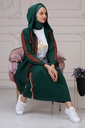 طقم ثلاث قطع تنورة مع هودي