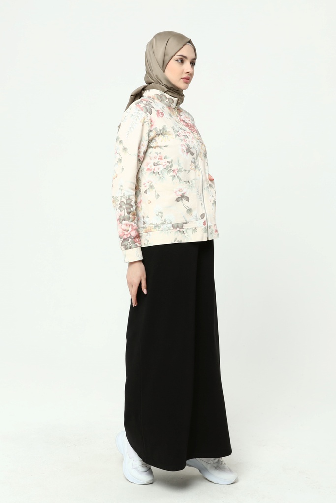 [2556-Blac-38] فستان مع جاكيت جينز ورد 2556 (38, Black) 2E3A8467