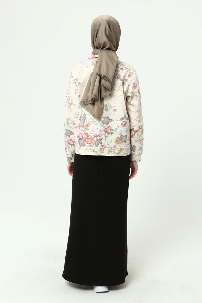 [2556-Blac-38] فستان مع جاكيت جينز ورد 2556 (38, Black) 2E3A8473