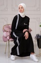 فستان خطين لون واحد