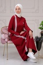 فستان خطين لون واحد