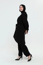 [3552-Blac-36] 3552 طقم قماش فراشه 3 قطع (36, Black) NRC10092