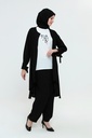 [3552-Blac-36] 3552 طقم قماش فراشه 3 قطع (36, Black) NRC10097